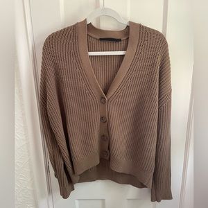 Jenni Kayne Cropped Cotton Cocoon Cardigan, size XS